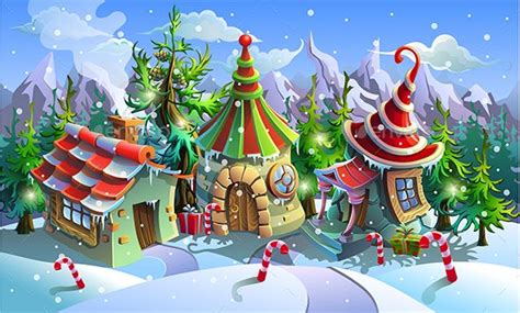 Christmas Village | Christmas illustration, Christmas art, Christmas village