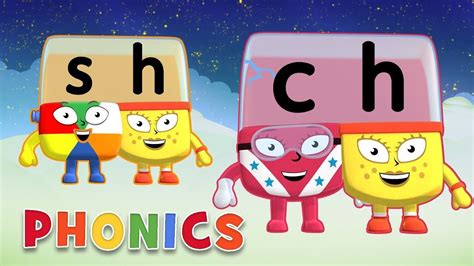 Alphablocks - Learn to Read | SH & CH Teams | Phonics for Kids | Phonics for kids, Phonics ...