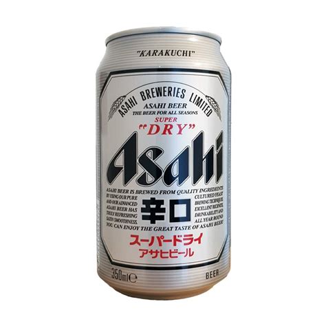 Beer super dry asahi in cans - 330 ml