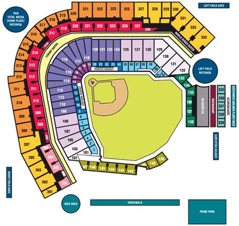 Pnc Park Seating Chart Rows | Awesome Home