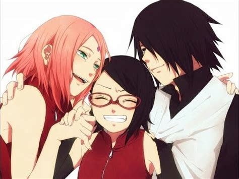 Sasuke's Family -his Daughter Sarada and His Wife Sakura - YouTube