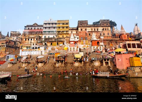 Ghats, River Ganges, Varanasi, India Stock Photo - Alamy