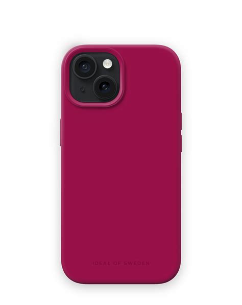Silicone Case MagSafe iPhone 15 Magenta | IDEAL OF SWEDEN