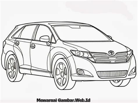 Mewarnai Gambar Mobil Toyota | Mewarnai Gambar