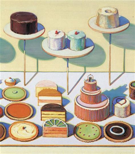 Cakes and Pies, 1995 - Wayne Thiebaud - WikiArt.org