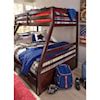 Signature Design by Ashley Halanton B328YB1 Solid Pine Twin/Full Bunk Bed w/ Under Bed Storage ...