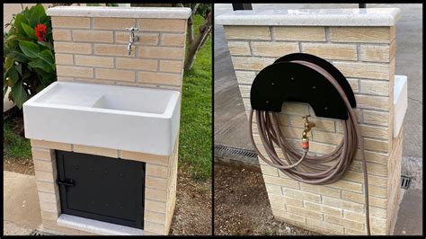 Building Outdoor Sink (DIY) - YouTube