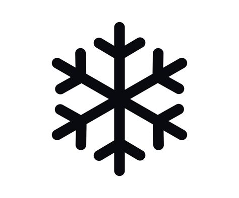 Snowflake Vector Black