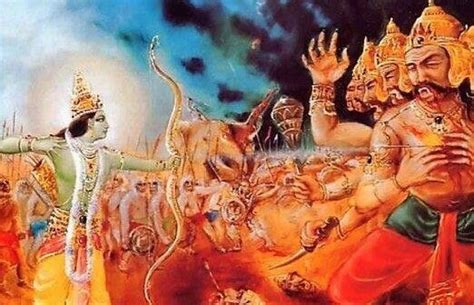 Rama defeats Ravana | Thiệp, Đông nam á, Văn hóa