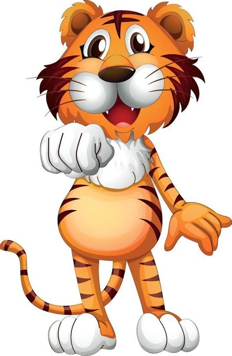 Funny Tiger Smiling Cartoon Home Decal Vinyl Sticker 9'' X 14'' >>> For more information, visit ...