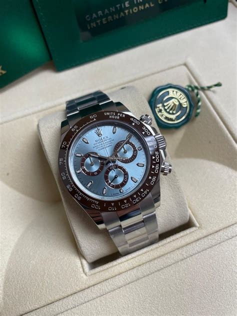 Rolex Daytona Platinum Ice Blue Dial Chronograph 116506 for $118,880 ...