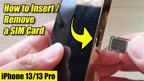 iPhone 13/13 Pro: How to Insert/Remove a SIM Card - YouTube