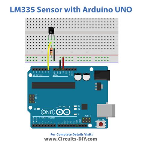 How to Interface LM335 Temperature Sensor with Arduino UNO