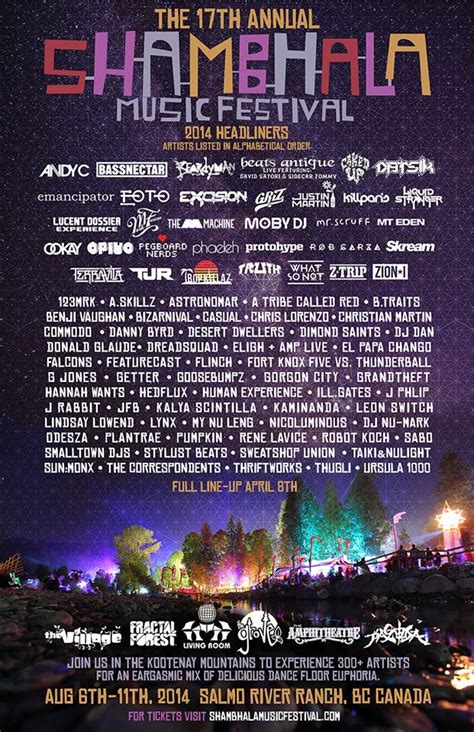 Shambhala Music Festival Announces 2014 Lineup - By The Wavs