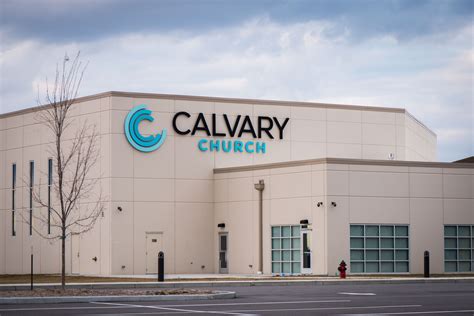 Calvary Church Illuminated Building Letters - Ace Sign Co