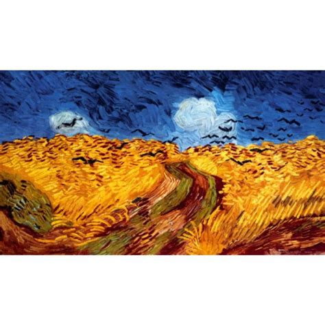 Wheatfield with Crows by Vincent Van Gogh Reproduction oil painting Canvas art Handmade High ...