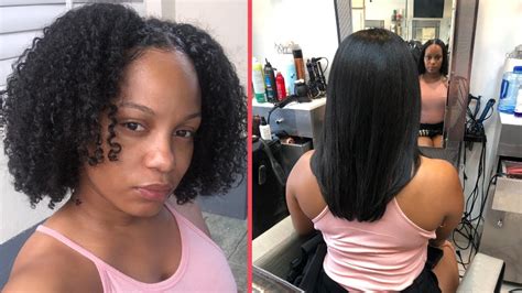 Johanna Dominican Hair Salon Before And After Natural Hair Blowout ...