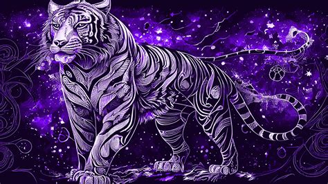 Purple Tigers Wallpapers - Wallpaper Cave