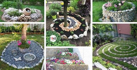 30 Wonderful DIY Ideas With Stone Flower Beds | Engineering Discoveries