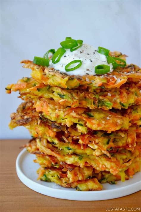 Quick and Crispy Vegetable Fritters - Just a Taste