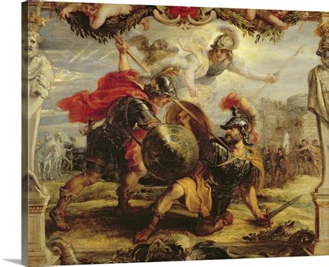 Achilles Defeating Hector, 1630 32 | Great Big Canvas