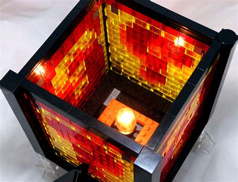 Super Mario Coin Block Lamp | Using transparent LEGO bricks,… | Flickr