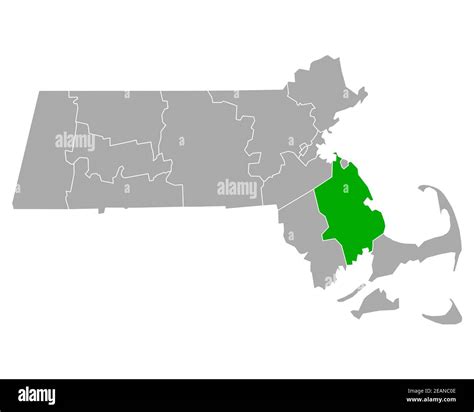 Map of Plymouth in Massachusetts Stock Photo - Alamy