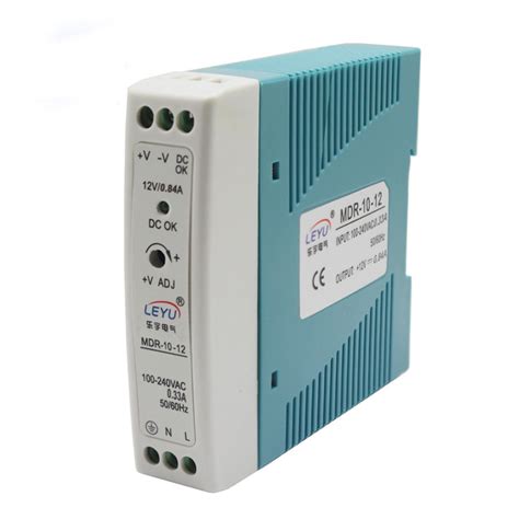 Leyu Mdr-10 Wall Mount Power Supply 10W 5V 12V DC Single Output Industrial DIN Rail Power Supply ...