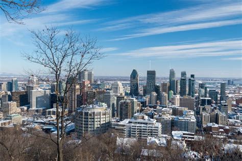 Montreal Skyline in Winter 2018 Stock Photo - Image of city, skyline ...