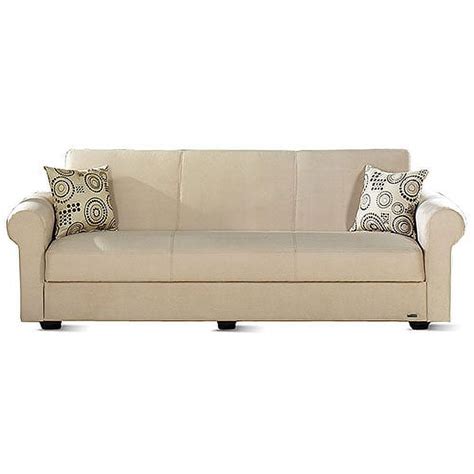 Elita Twin-Size Sofa Sleeper with Hidden Storage, Beige - Walmart.com