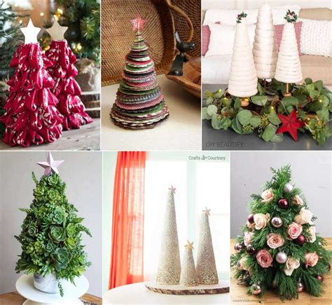 DIY Tabletop Christmas Trees