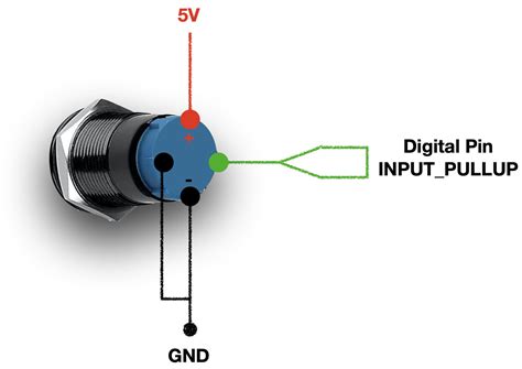 Need help with wiring a metal push button with led - Project Guidance ...