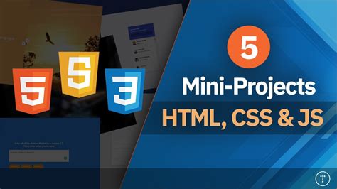 Build 5 Projects With HTML, CSS & JavaScript - YouTube