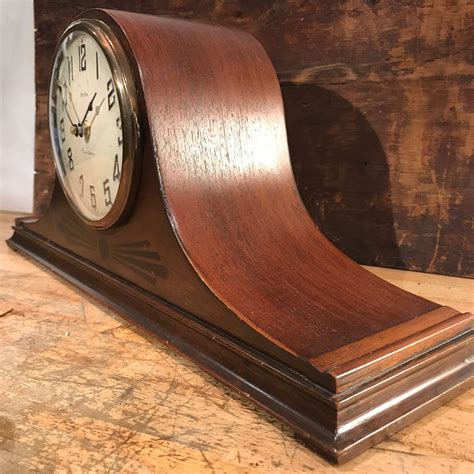 New Haven Humpback Mantle Clock - this style first appeared in the late 1800s