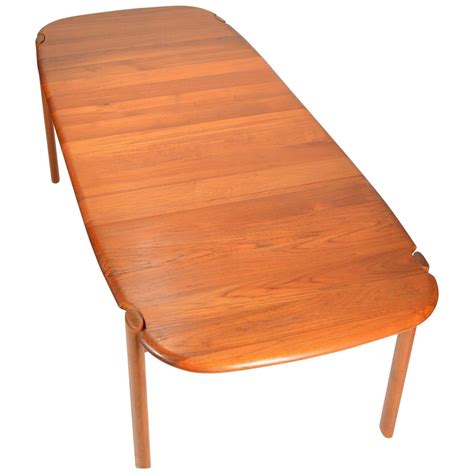 Solid Teak Danish Modern Dining Table with Two Extension Leaves | 1stdibs.com | Danish modern ...