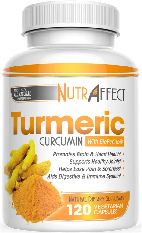 Turmeric Curcumin Capsules with Bioperine (Black Pepper Extract) - Pure Anti-Inflammatory Knee ...