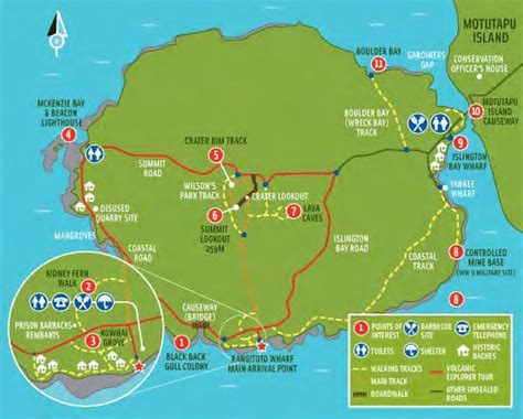 Rangitoto Walking Map. Source: Fullers 2008. | Download Scientific Diagram