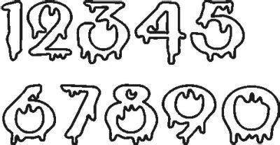 Halloween number fonts | ALPHABET | Hand lettering fonts, Graffiti ...