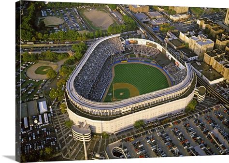 Aerial view of a baseball stadium, Yankee Stadium, New York City, New York State Wall Art ...