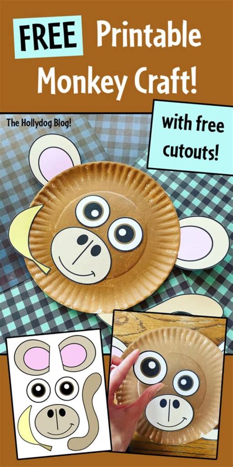 Free Printable Monkey Craft for Preschool! ⋆ The Hollydog Blog