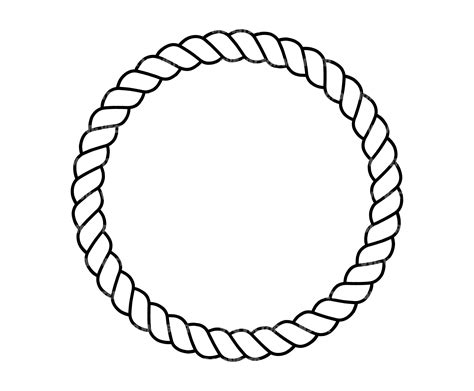 Rope Circle Frame Svg Rope Border Svg Nautical Monogram. - Etsy Finland