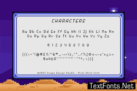 Pixel Stick - Pixel Font