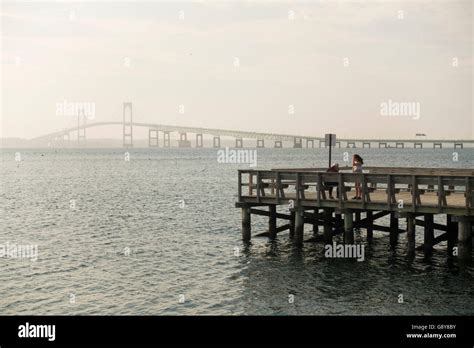 Newport bridge Rhode Island Stock Photo - Alamy