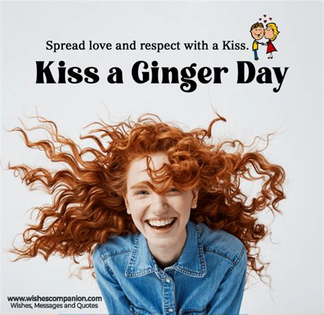 National Kiss a Ginger Day Wishes and Greetings