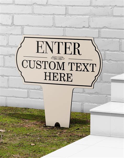 Personalized Aluminum Composite Yard Sign, Custom Metal Yard Signs for Outside, Metal Lawn Sign ...