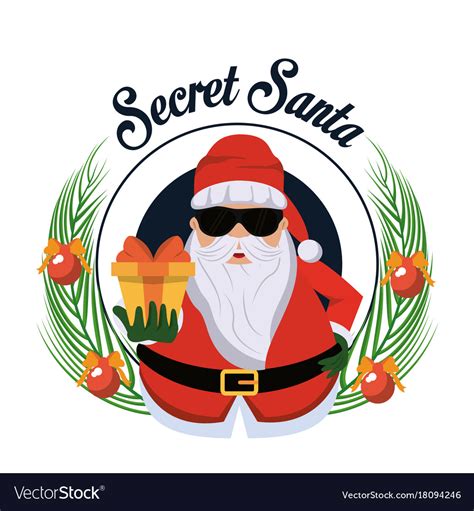 Cute Secret Santa Clip Art