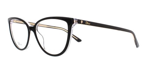 DIOR Eyeglasses MONTAIGNE 33 0TKX Black Crystal 52MM 827886008001 | eBay