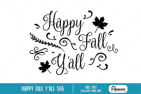 Happy Fall Y'all Graphic by Pinoyartkreatib · Creative Fabrica