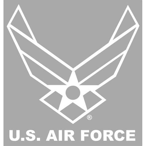 US Air Force with Wing Logo 13 inch Jumbo Vinyl Transfer | White vinyl, Vinyl transfer, Wings logo