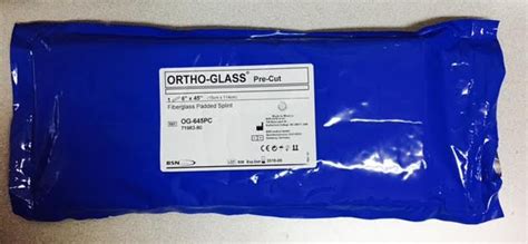 BSN OG-645PC Ortho-Glass Precut, Fiberglass Padded Splint 6 x 45", Box of 5 - MedicalEcart